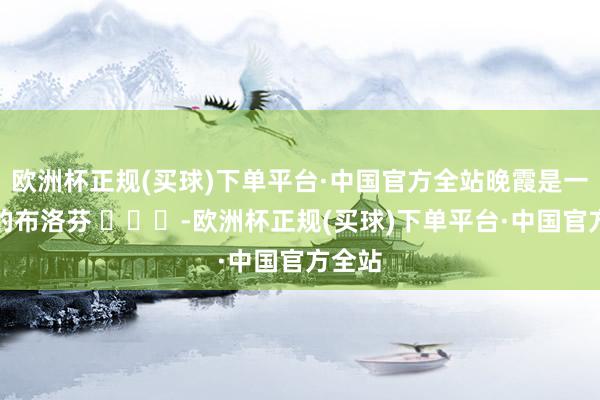 欧洲杯正规(买球)下单平台·中国官方全站晚霞是一整天的布洛芬 ​​​-欧洲杯正规(买球)下单平台·中国官方全站