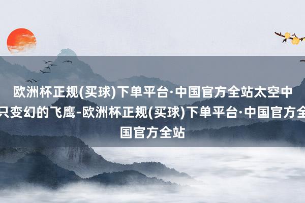 欧洲杯正规(买球)下单平台·中国官方全站太空中一只变幻的飞鹰-欧洲杯正规(买球)下单平台·中国官方全站
