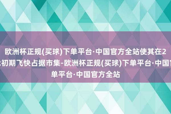 欧洲杯正规(买球)下单平台·中国官方全站使其在2020年代初期飞快占据市集-欧洲杯正规(买球)下单平台·中国官方全站