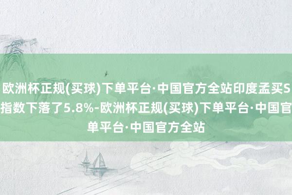 欧洲杯正规(买球)下单平台·中国官方全站印度孟买Sensex指数下落了5.8%-欧洲杯正规(买球)下单平台·中国官方全站
